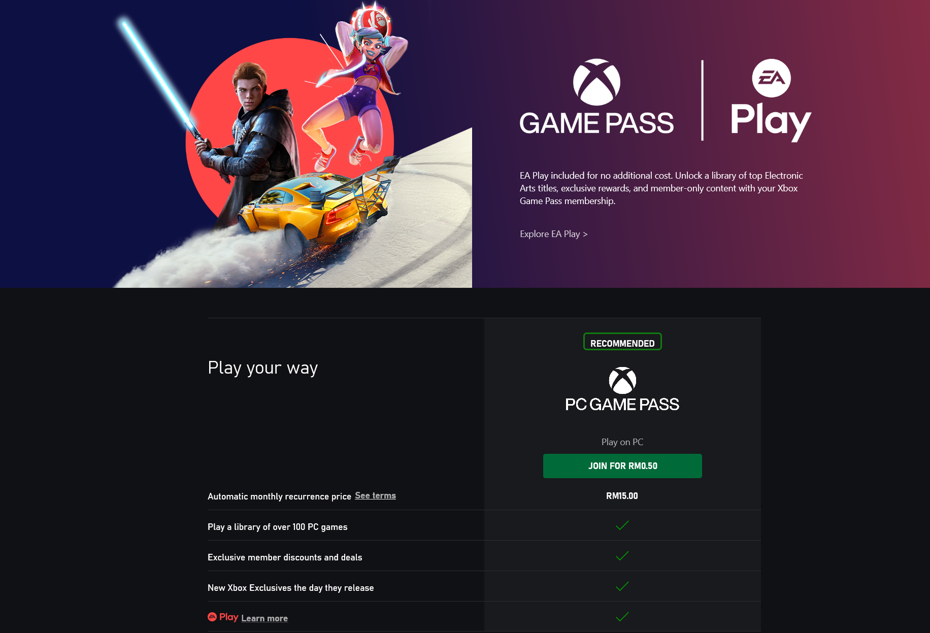 Microsoft's PC Game Pass finally comes to Malaysia, now available